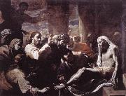 PRETI, Mattia The Raising of Lazarus  hfy oil painting reproduction
